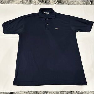 Lacoste Polo Shirt Men 2XL XXL Navy Blue